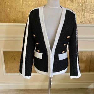 Elegant Black and White Women's Jacket